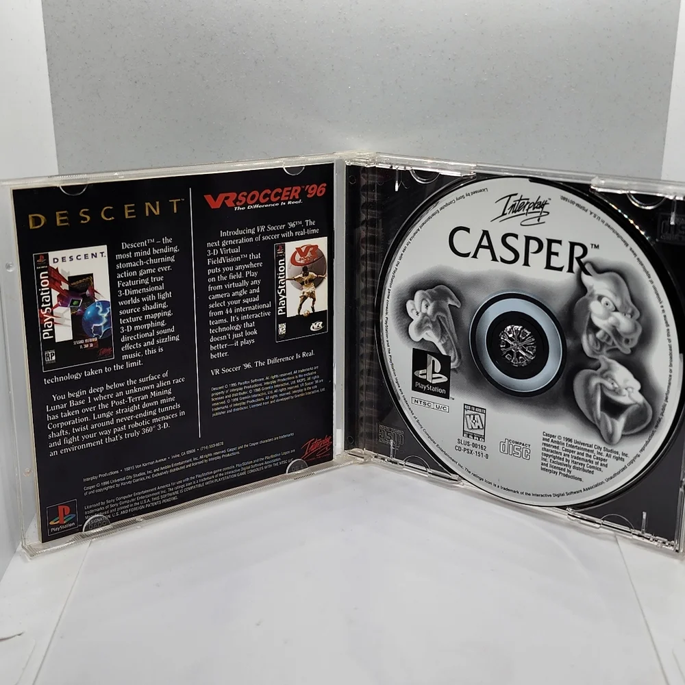 Casper (Sony PlayStation 1, 1996) CIB Tested